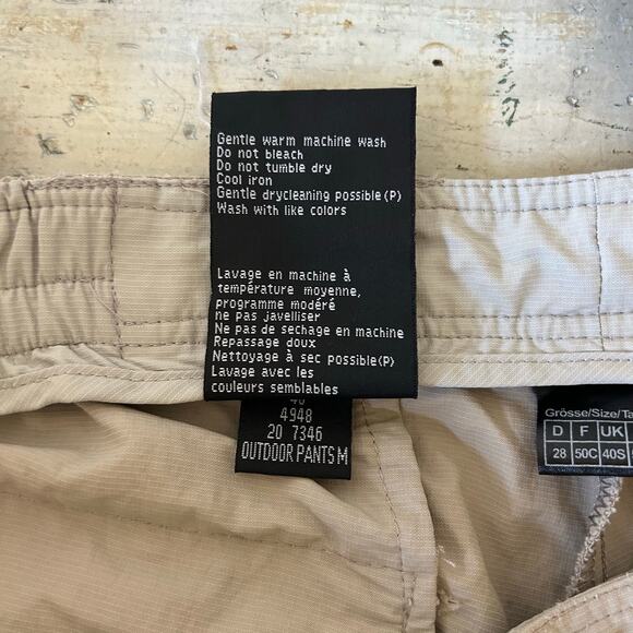 Schoffel ACF Outdoor cargo pants zip pockets lightweight hiking Gorpcore size 40 - Picture 14 of 15